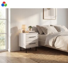 Nachtkonsole >Falun< mit 3D-Fronten in Wellenoptik,...