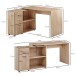 Eckschreibtisch >WL5.304< in Sonoma Eiche Dekor - 120x107x75 (LxBxH)