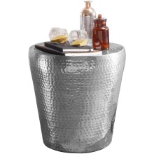 Beistelltisch >WL5.445< in Silber, Aluminium -...