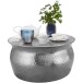 Couchtisch >WL5.454< in Silber, Aluminium - 30x60cm (HxD)