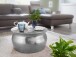 Couchtisch >WL5.454< in Silber, Aluminium - 30x60cm (HxD)