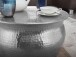 Couchtisch >WL5.454< in Silber, Aluminium - 30x60cm (HxD)
