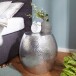 Beistelltisch >WL5.466< in Silber, Aluminium - 42x42cm (HxD)