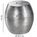 Beistelltisch >WL5.466< in Silber, Aluminium - 42x42cm (HxD)