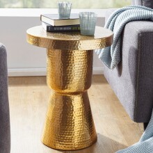 Beistelltisch >WL5.480< in goldfarbig, Aluminium -...
