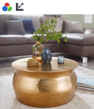 Couchtisch >WL5.456< in silber oder goldfarbig,...