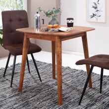 Esstisch >WL5.571< in Sheesham, Massivholz - 80x78x80cm (BxHxT)