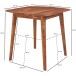 Esstisch >WL5.571< in Sheesham, Massivholz - 80x78x80cm (BxHxT)