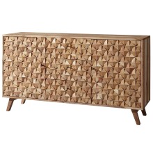 Sideboard >REWA< in Akazie, Massivholz -...