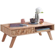 Couchtisch >REWA< in Akazie, Massivholz -...