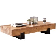 Couchtisch >WL5.602< in Akazie, Massivholz -...