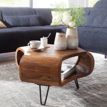 Couchtisch >WL5.603< in Sheesham, Massivholz -...