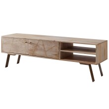 Lowboard >SIKAR< in Mango, Massivholz - 145x47x35cm...