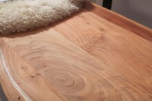 Essbank >GAYA< in Akazie, Massivholz - 180x86x60cm (BxHxT)