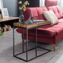 Tabletttisch >WL5.667< in Sheesham, Massivholz -...