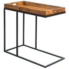 Tabletttisch >WL5.667< in Sheesham, Massivholz -...