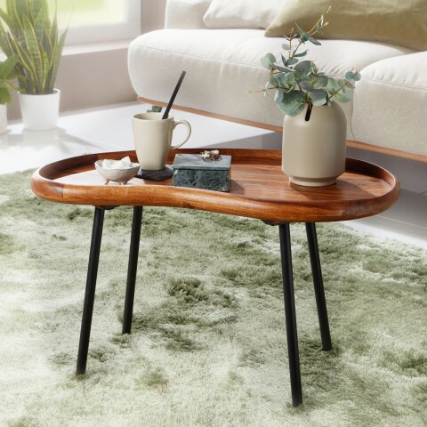 Tabletttisch >WL5.670< in Sheesham, Massivholz - 71x42x40cm (BxHxT)