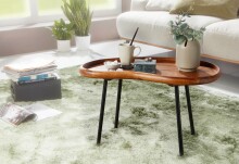 Tabletttisch >WL5.670< in Sheesham, Massivholz - 71x42x40cm (BxHxT)