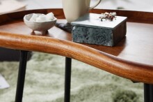 Tabletttisch >WL5.670< in Sheesham, Massivholz - 71x42x40cm (BxHxT)