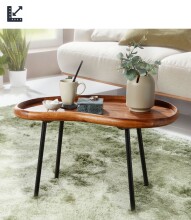 Tabletttisch >WL5.670< in Sheesham, Massivholz -...