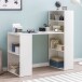 Regal-Schreibtisch >WL5.692< in Weiß, Holzwerkstoff - 120x120x53cm (BxHxT)