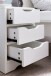 Nachtkommode >WL5.704< in Weiß, Holzwerkstoff - 31x49x31cm (BxHxT)