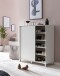 Schuhschrank >WL5.712< in Weiß, Holzwerkstoff - 100x108x38cm (BxHxT)