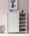 Schuhschrank >WL5.712< in Weiß, Holzwerkstoff - 100x108x38cm (BxHxT)