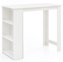 Bartisch >WL5.732< in Weiß, Holzwerkstoff - 120x107x60cm (BxHxT)