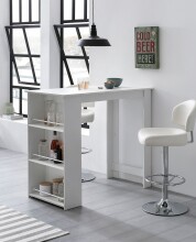 Bartisch >WL5.732< in Weiß, Holzwerkstoff - 120x107x60cm (BxHxT)
