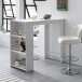 Bartisch >WL5.732< in Weiß, Holzwerkstoff - 120x107x60cm (BxHxT)