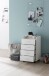 Rollcontainer >WL5.748< in Weiß, Holzwerkstoff - 40x71x33cm (BxHxT)