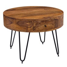 Couchtisch >WL5.958< in Sheesham, Massivholz -...