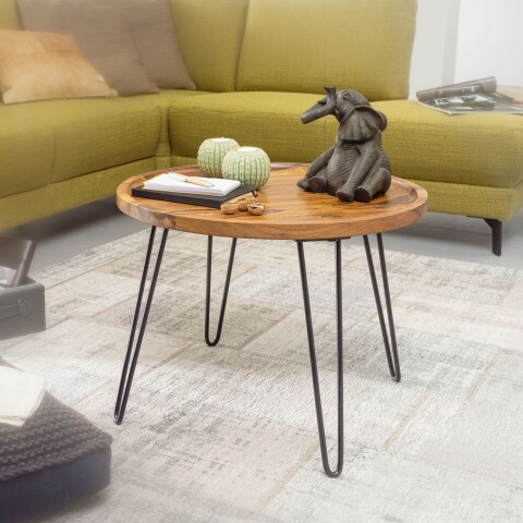Couchtisch >WL5.960< in Sheesham, Massivholz - 45x60cm (HxD)