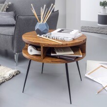 Couchtisch >WL5.962< in Sheesham, Massivholz -...