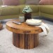 Couchtisch >WL5.963< in Sheesham, Massivholz - 30x60cm (HxT)
