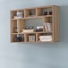 Wandregal >WL5.809< in Sonoma Eiche Dekor, Holzwerkstoff - 75x51x16cm (BxHxT)