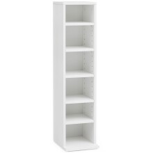 CD-Regal >WL5.836< in Weiß, Holzwerkstoff -...