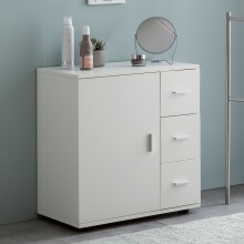 Badkommode >WL5.877< in Weiß, Holzwerkstoff -...