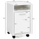 Rollcontainer >WL5.928< in Weiß, Holzwerkstoff - 33x60x38cm (BxHxT)