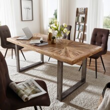 Esstisch >WL5.947< in Mango, Massivholz - 180x76x90cm (BxHxT)