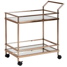 Servierwagen >WL5.987< in Gold, Metall - 65x84x45cm...