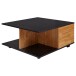 Couchtisch >WL6.067< in Anthrazit + Sandeiche - 70x36x70cm (BxHxT)