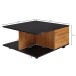 Couchtisch >WL6.067< in Anthrazit + Sandeiche - 70x36x70cm (BxHxT)