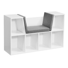 Standregal >WL6.068< in Weiß, Holzwerkstoff -...