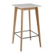 Bartisch >WL6.084< in Weiß, Holzwerkstoff - 60x110x60cm (BxHxT)