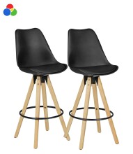 Barhocker >LIMA< (2-teilig) in Schwarz oder mit...