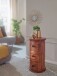 Schubkastenkommode >WL6.149< in Sheesham, Massivholz - 65x35cm (HxD)