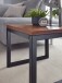 Beistelltisch >WL6.150< in Sheesham, Massivholz / Edelstahl - 45x40x45cm (BxHxT)