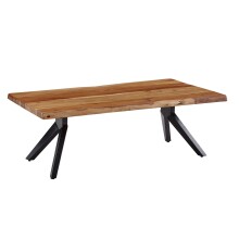 Couchtisch >WL6.163< in Akazie, Massivholz /...